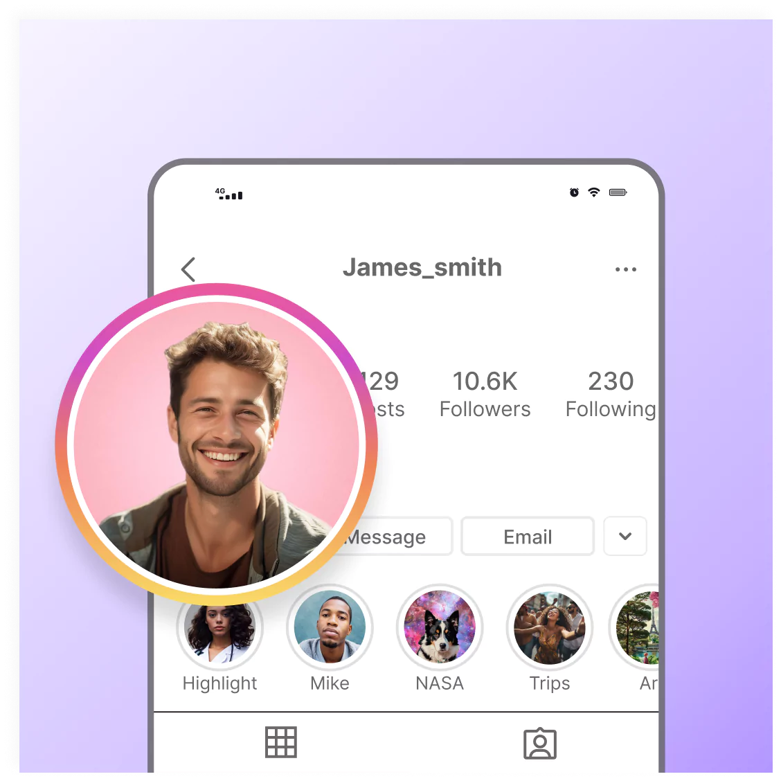 Use our profile picture maker and generator for Instagram, Facebook, and more